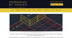 Desktop Screenshot of mezzaninesbydesign.com